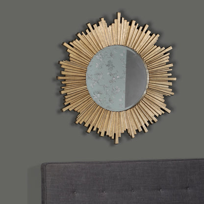 Lovell Round Mirror Champagne 99cm
